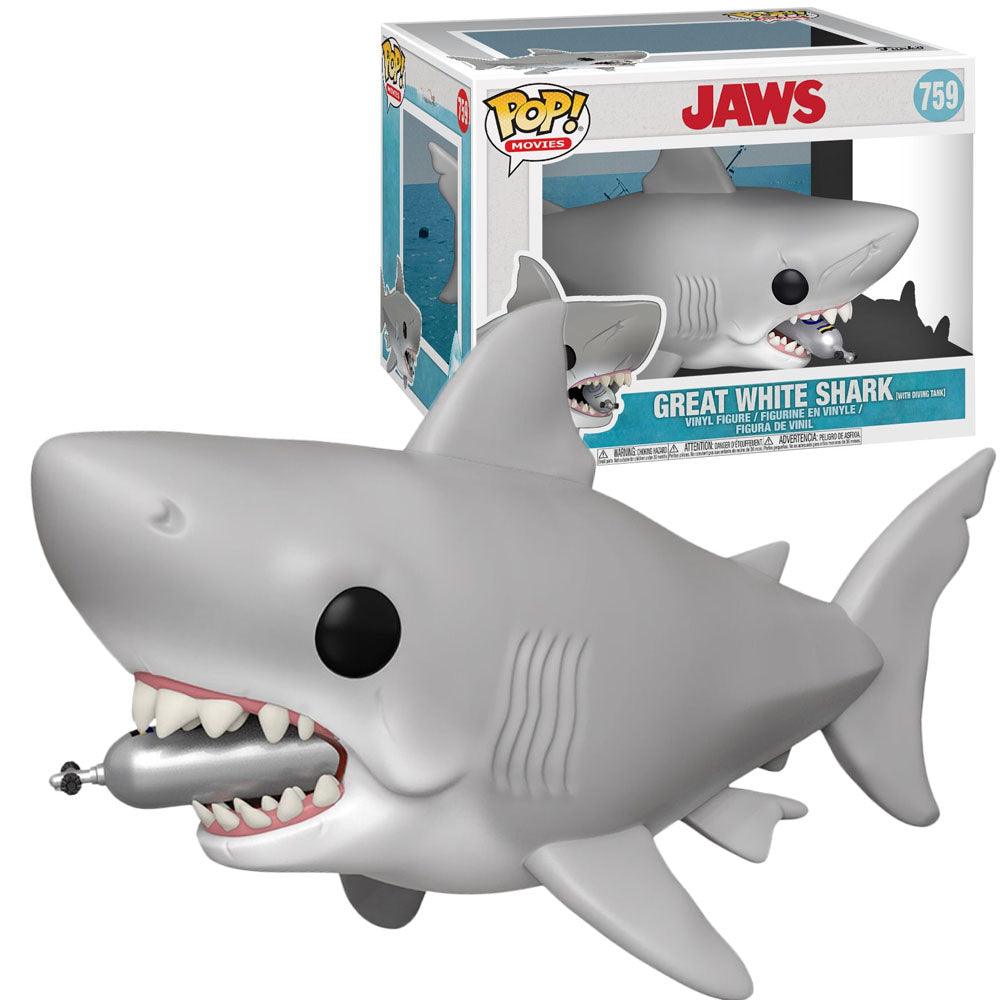 Pop! Super - Movies - Jaws - Great White Shark (with Diving Tank) - #2759 Funko 889698385671