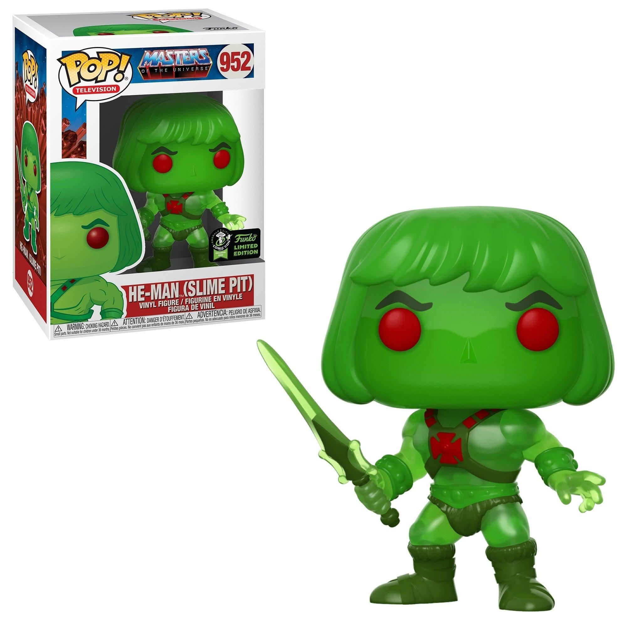 Pop! Television - Master Of The Universe (MOTU) - He - Man (Slime Pit) - #952 - LIMITED Edition EXCLUSIVE 2020 Seattle ComicCon Funko 889698459891