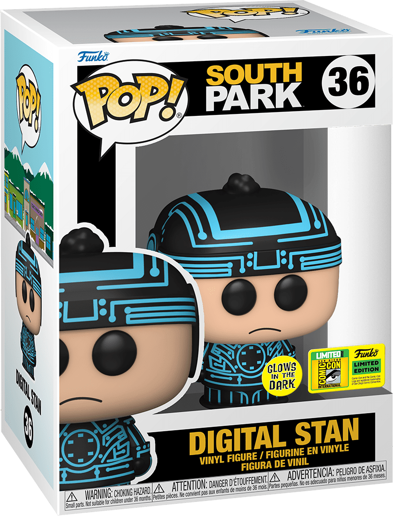 Pop! Animation - South Park - Digital Stan - #36 - Glow In The Dark & 2022 San Diego Comic Con LIMITED Edition EXCLUSIVE - Hobby Champion Inc