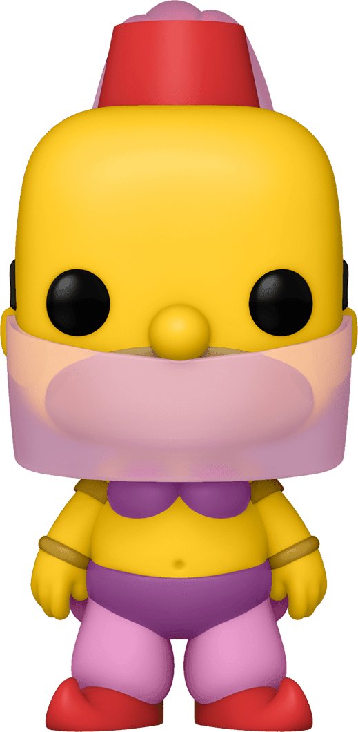 Pop! Television - The Simpsons - Belly Dancer Homer - #1144 - 2021 Summer Convention LIMITED Edition Funko 889698555609