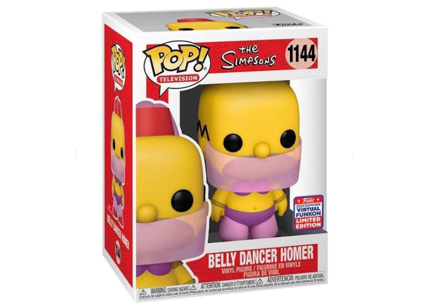 Pop! Television - The Simpsons - Belly Dancer Homer - #1144 - 2021 Summer Virtual Funkon LIMITED Edition Funko 889698555609