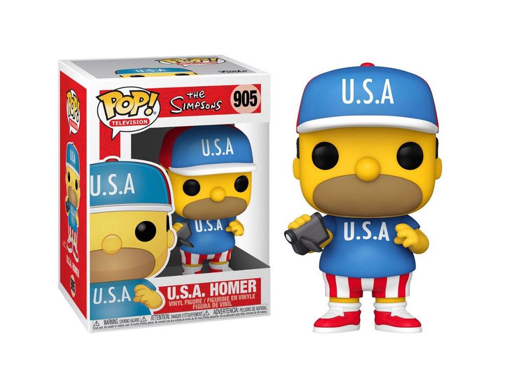 Pop! Television - The Simpsons - U.S.A. Homer - #905 Funko 889698529624