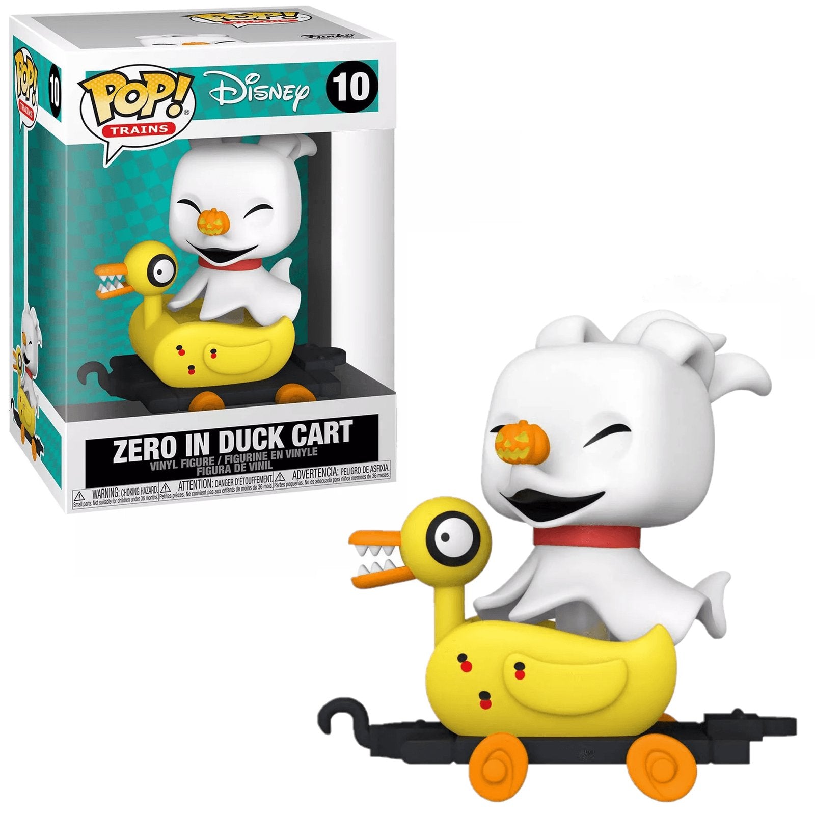 Pop! Trains - Disney - The Nightmare Before Christmas - Zero in Duck Cart - #10 Funko 889698506335