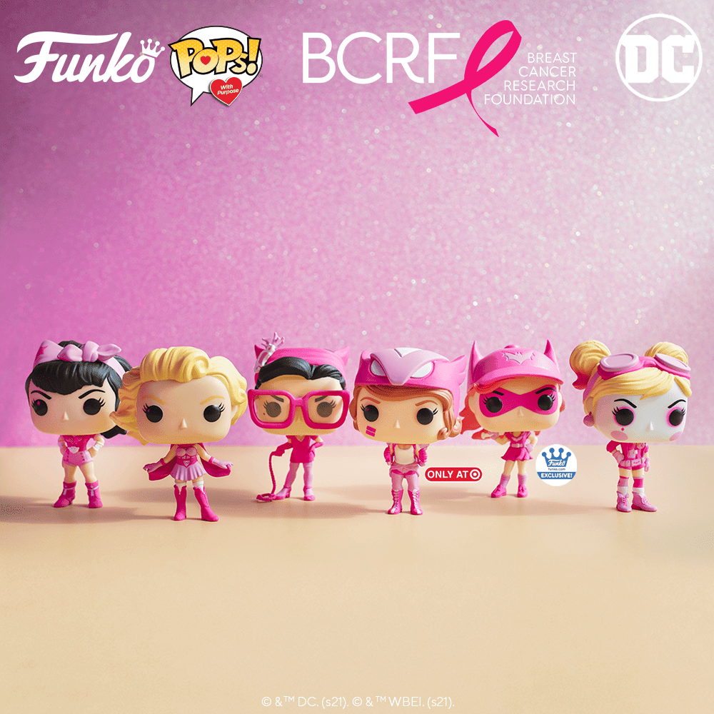 Pop! With Purpose - Breast Cancer Awareness - DC Comics Bombshells - Harley Quinn - #166 - Hobby Champion Inc