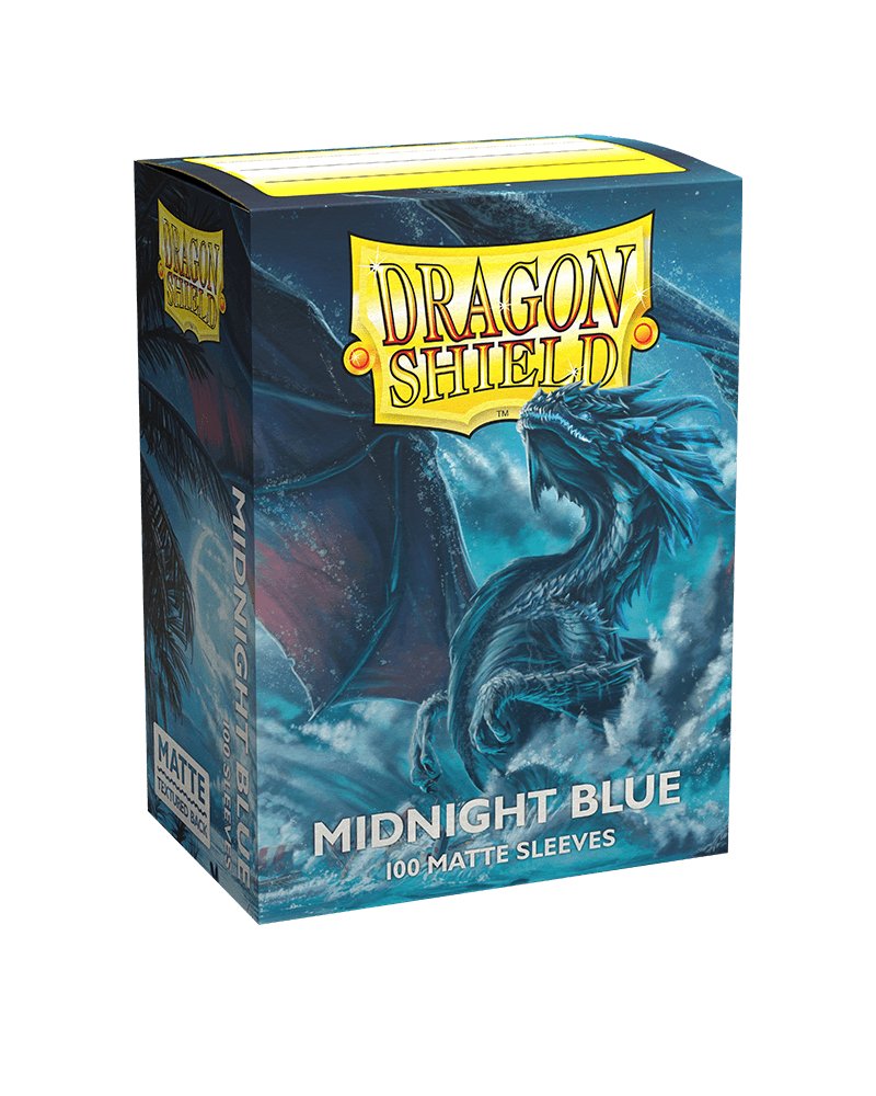 Sleeves (100ct) - Matte Midnight Blue - Standard Size - Dragon Shield Arcane Tinmen 5706569110574