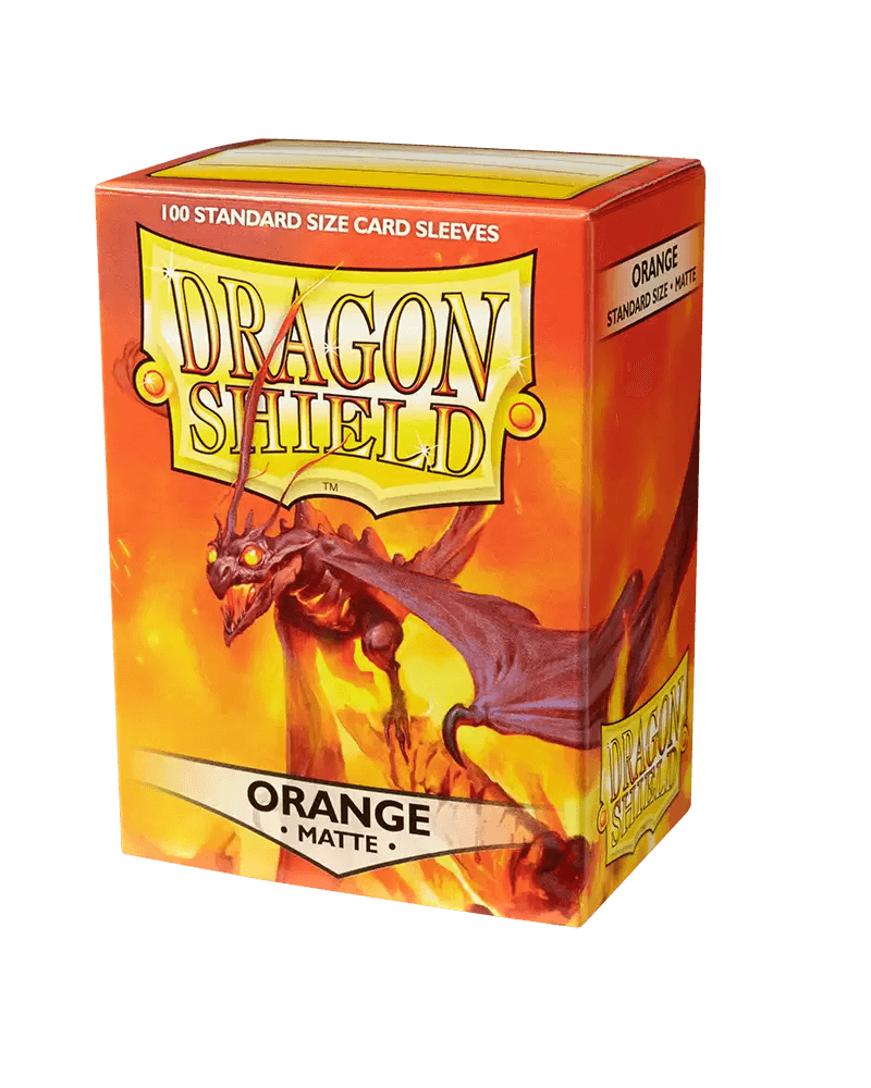 Sleeves (100ct) - Matte Orange - Standard Size - Dragon Shield Arcane Tinmen 5706569110130