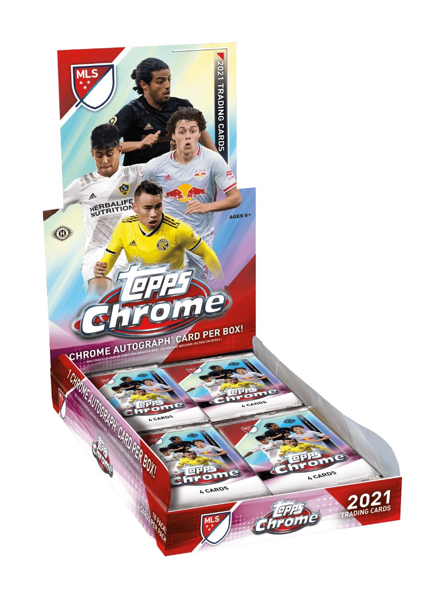 Soccer - 2021 - MLS (Major League Soccer) - Topps Chrome - Hobby Box (18 Packs) Topps 887521102525