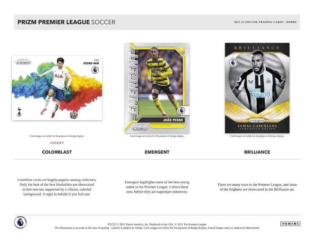 Soccer - 2021/22 - English Premier League (EPL) Soccer - Panini Prizm - Hobby Box (12 Packs) Panini 613297977070