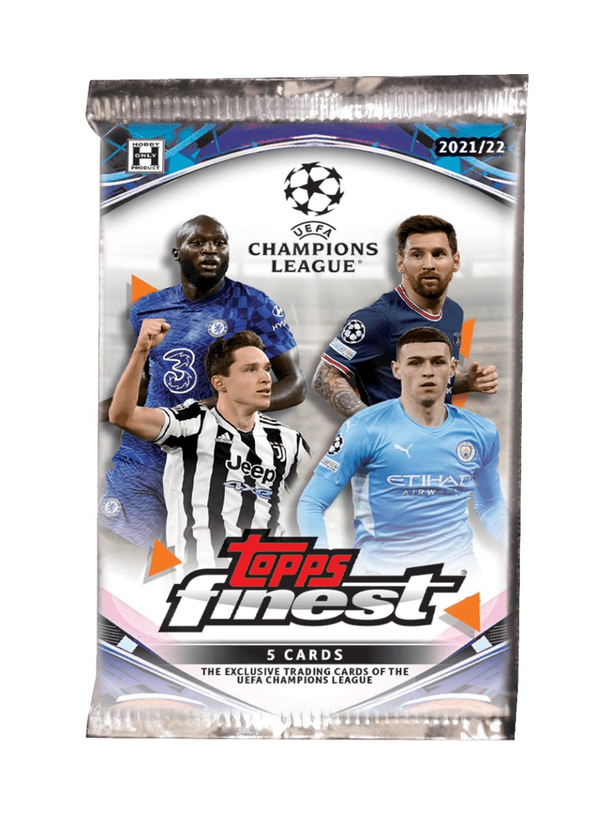 Soccer - 2021/22 - UEFA Champions League - Topps Finest - Hobby Pack (5 Cards) Topps 887521106028