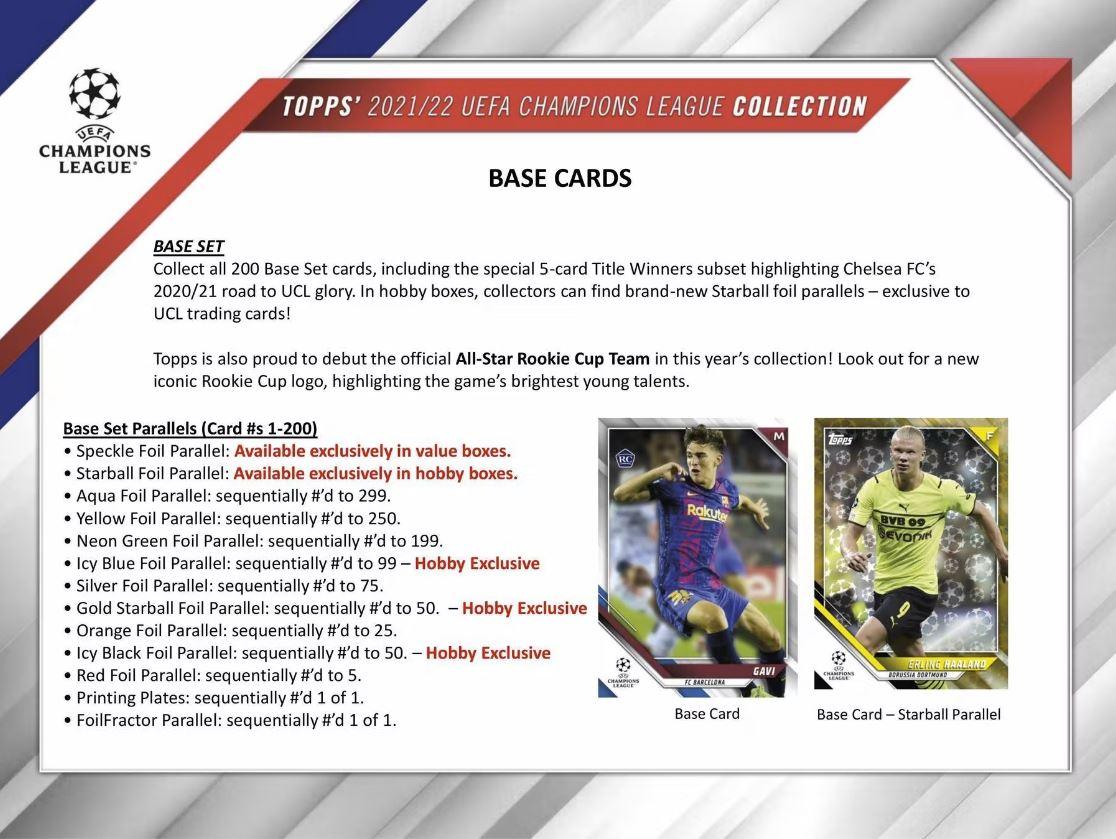 Soccer - 2021/22 - UEFA Champions League - Topps - Hobby Pack (8 Cards) Topps 887521106301