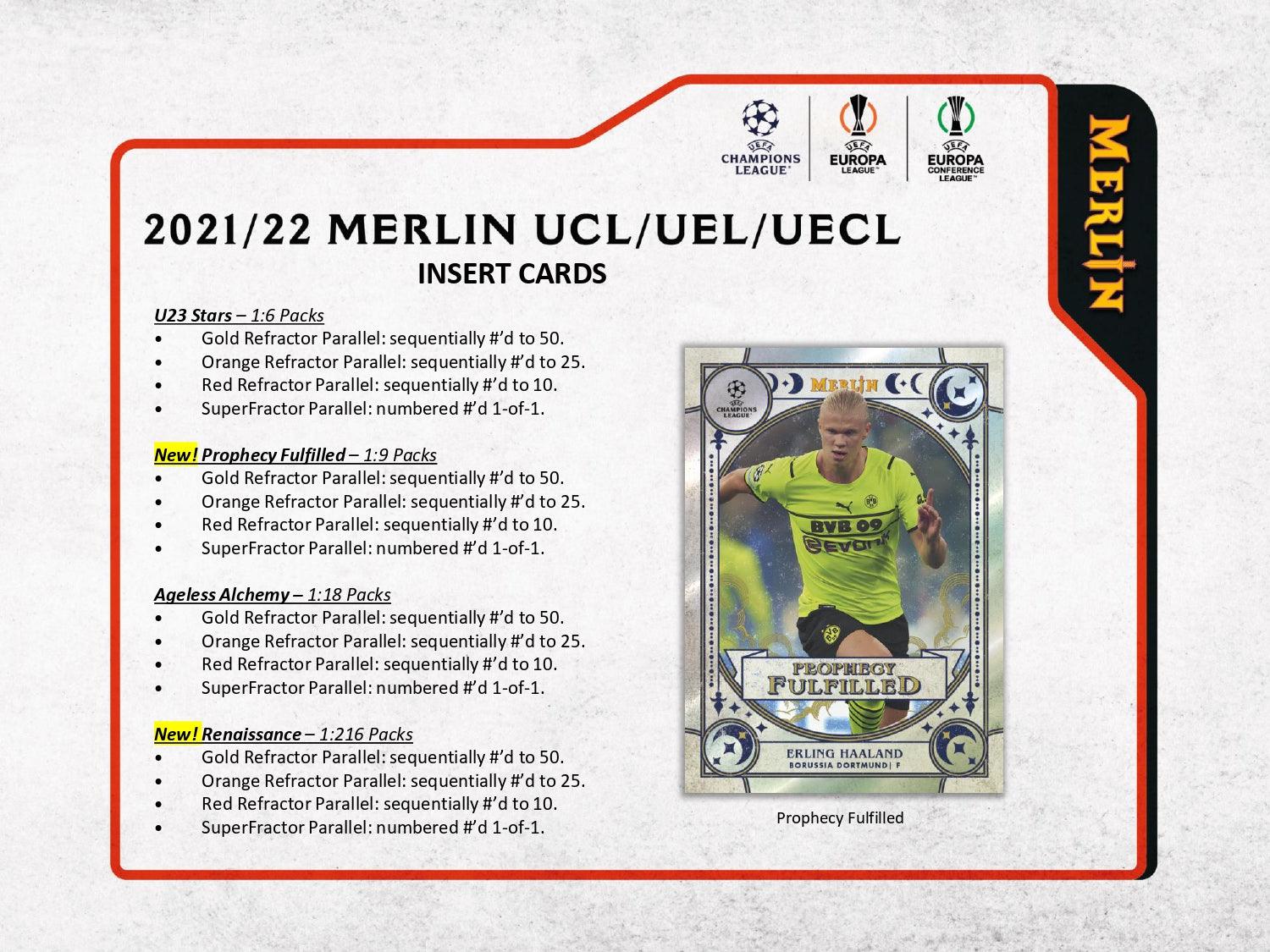 Soccer - 2021/22 - UEFA Champions League - Topps Merlin - Hobby Box (18 Packs) Topps 887521109128