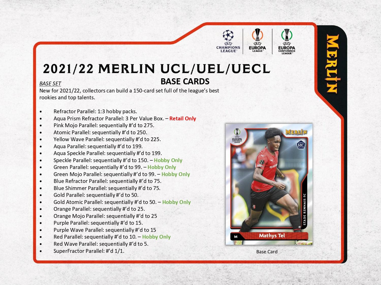 Soccer - 2021/22 - UEFA Champions League - Topps Merlin - Hobby Box (18 Packs) Topps 887521109128