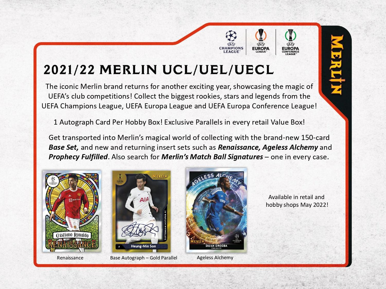 Soccer - 2021/22 - UEFA Champions League - Topps Merlin - Hobby Box (18 Packs) Topps 887521109128