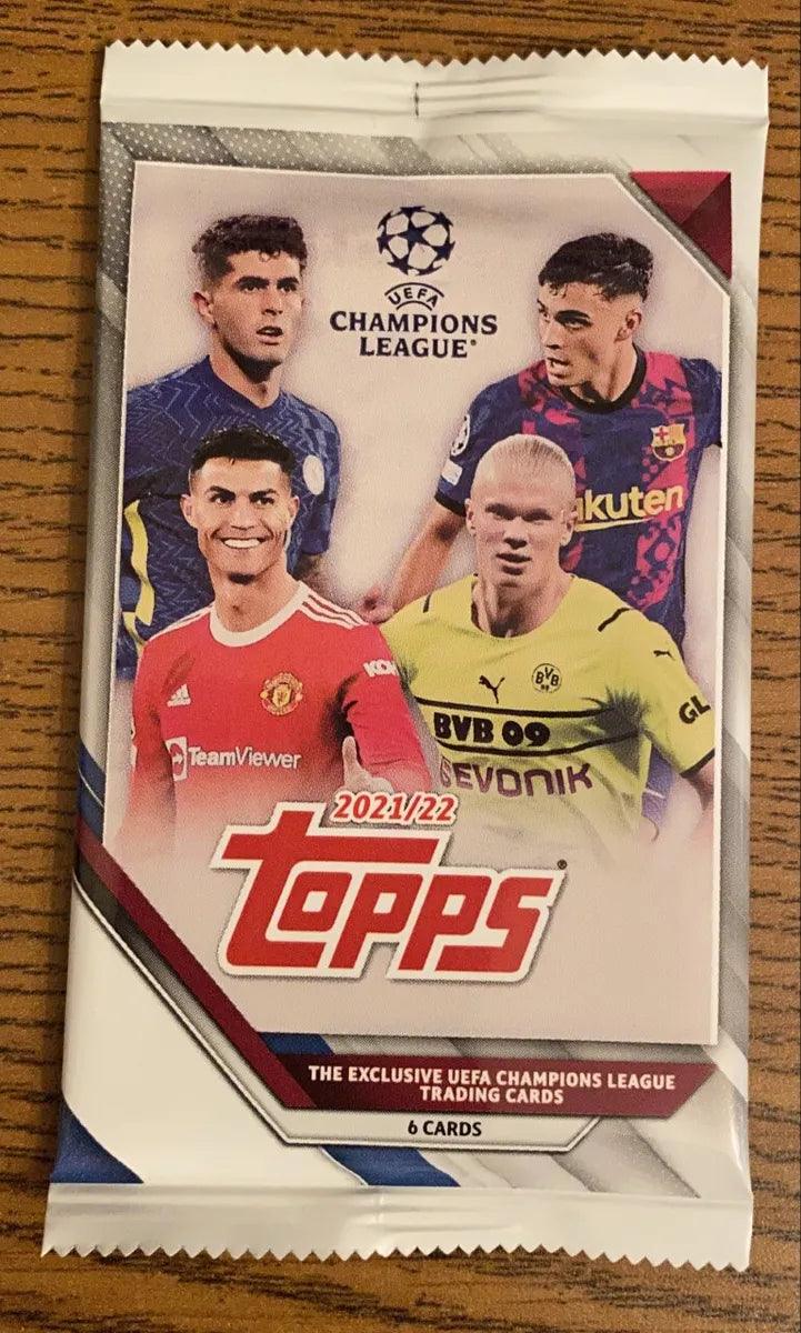 Soccer - 2021/22 - UEFA Champions League - Topps - Retail Pack (6 Cards) - Hobby Champion Inc