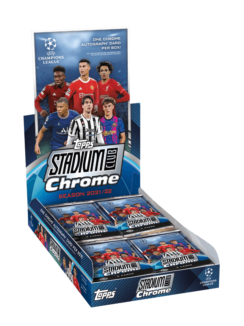 Soccer - 2021/22 - UEFA Champions League - Topps Stadium Club Chrome - Hobby Box (18 Packs) Topps 887521110117