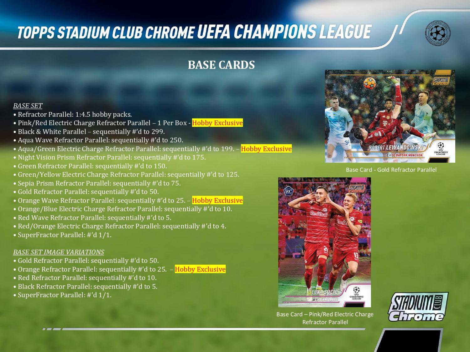 Soccer - 2021/22 - UEFA Champions League - Topps Stadium Club Chrome - Hobby Box (18 Packs) Topps 887521110117