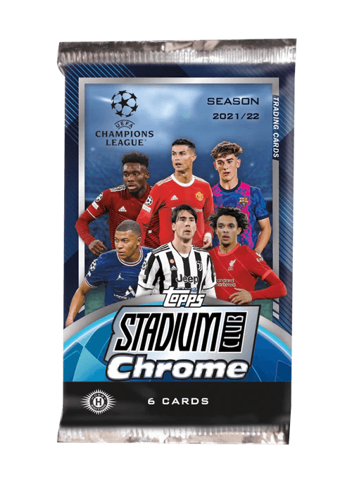 Soccer - 2021/22 - UEFA Champions League - Topps Stadium Club Chrome - Hobby Pack (6 Cards) Topps 887521110100