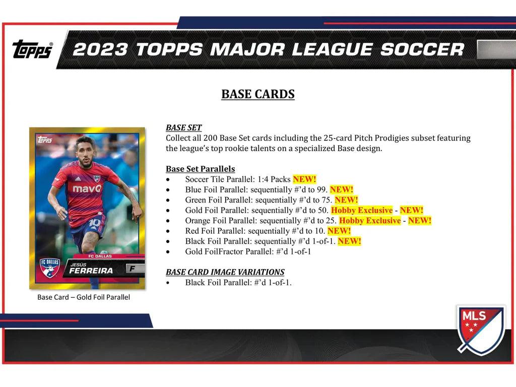 Soccer - 2023 - MLS (Major League Soccer) - Topps - Hobby Box (24 Packs) - Hobby Champion Inc