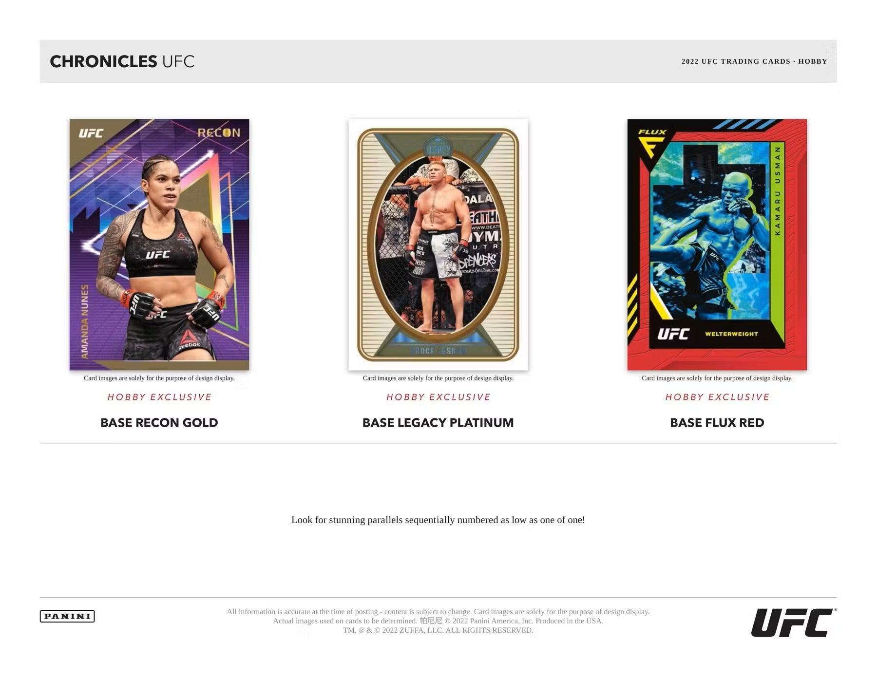 UFC - 2022 - Panini Chronicles - Hobby Box (6 Packs) Panini 613297994541