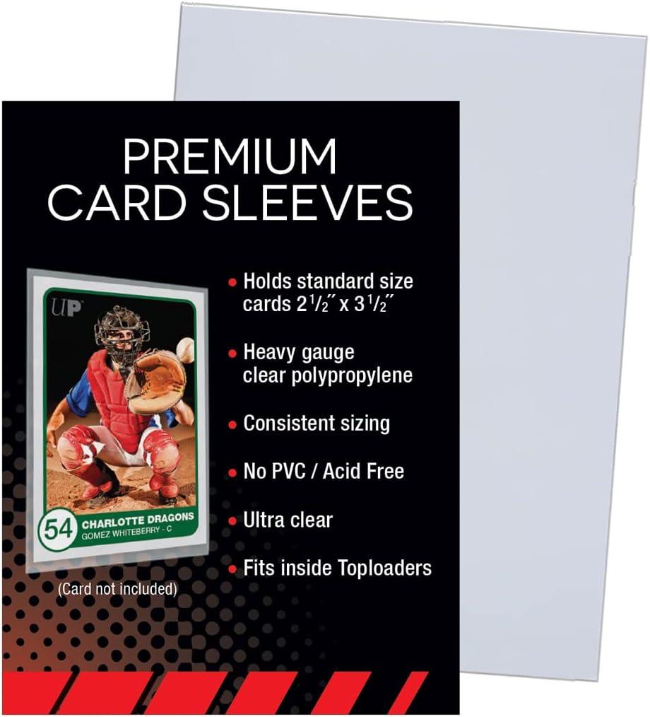 Ultra PRO - 1 Pack of 100 Premium Sleeves for Standard Card Size Ultra PRO 074427813857