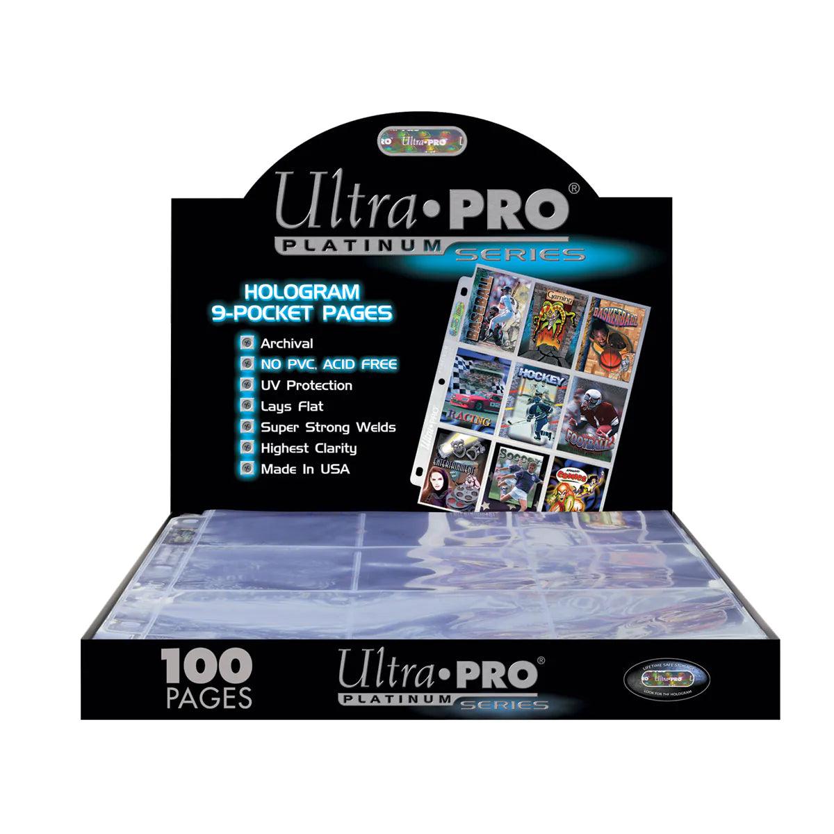 Ultra PRO - 9 Pocket Pages Box for Standard Size Cards - Platinum Series (100 Pages per Box) Ultra PRO 074427813208