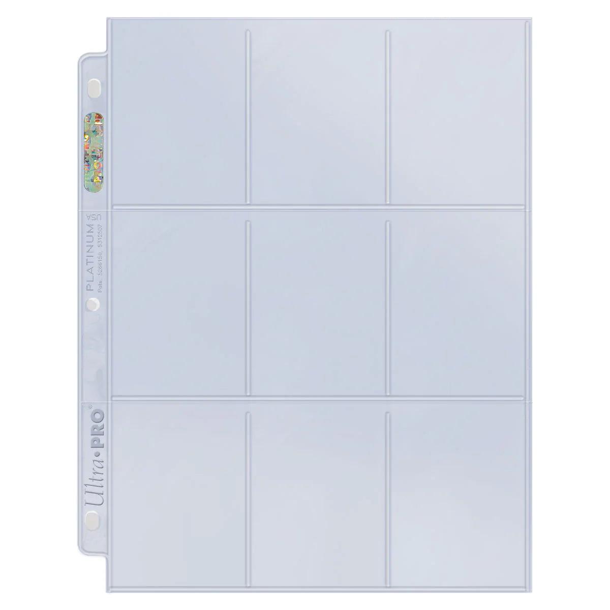 Ultra PRO - 9 Pocket Pages for Standard Size Cards - Platinum Series (Pack of 25 Pages) Ultra PRO 074427836528