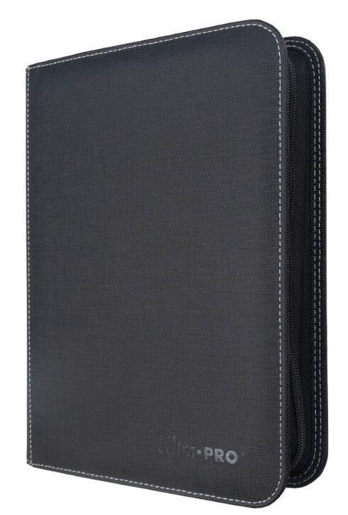 Ultra PRO - Album - 4 - Pocket Zippered for Toploaders - Leatherette Black (Holds 80 Toploaders) Ultra PRO 074427162191