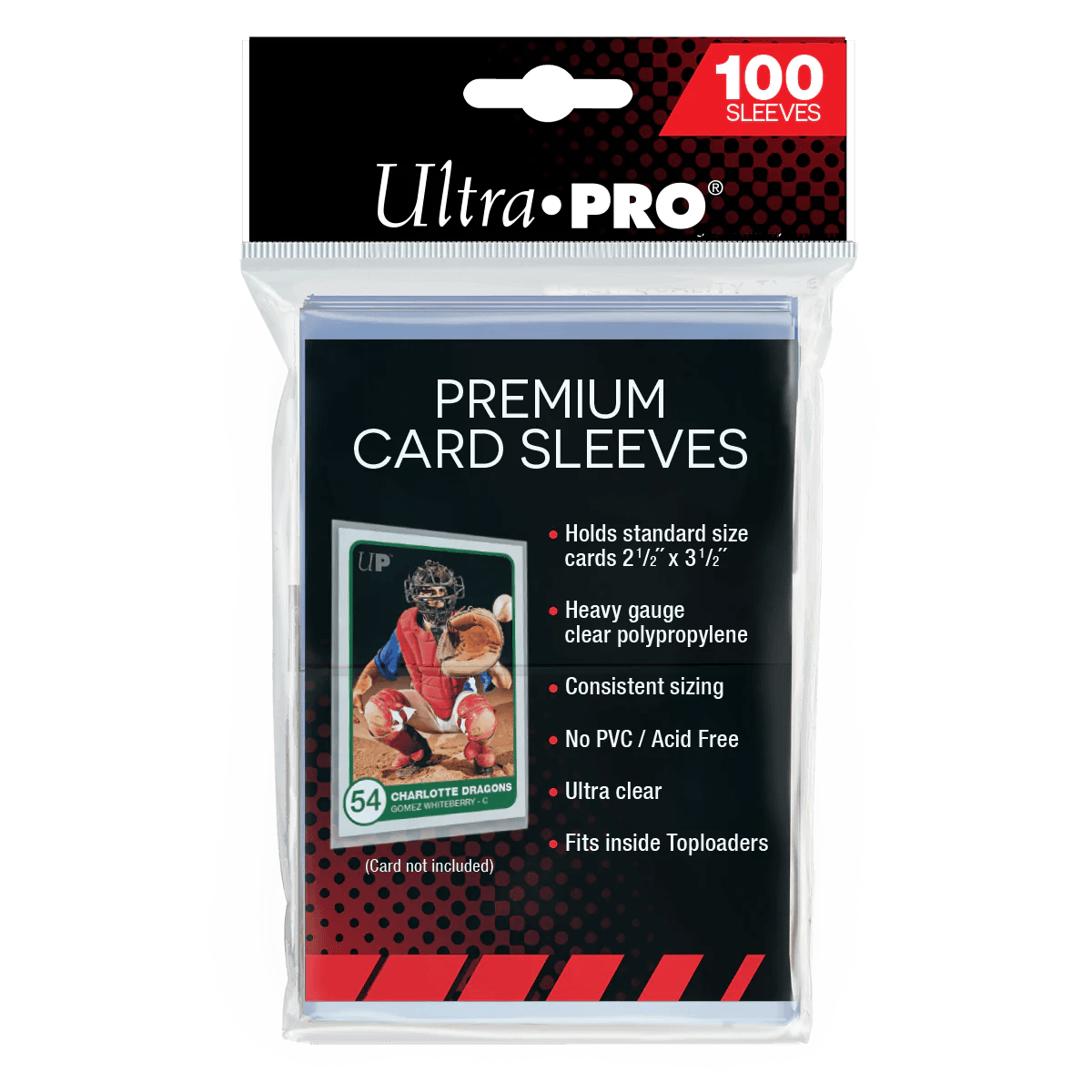 Ultra PRO - Card Sleeves (Premium) - 2.5" x 3.5" Standard Card Size (Pack of 100) Ultra PRO 074427813857