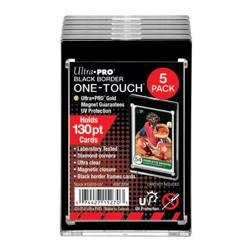 Ultra PRO - One - Touch 130pt Black Border (5 - Pack) Ultra PRO 074427152703