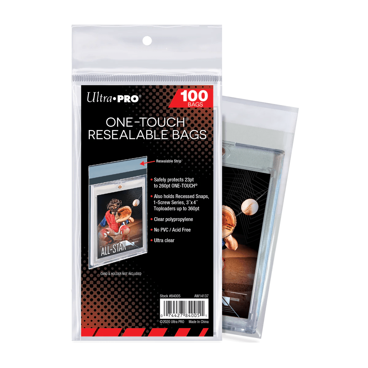 Ultra PRO - One Touch Resealable Bags (100ct) Ultra PRO 074427840051