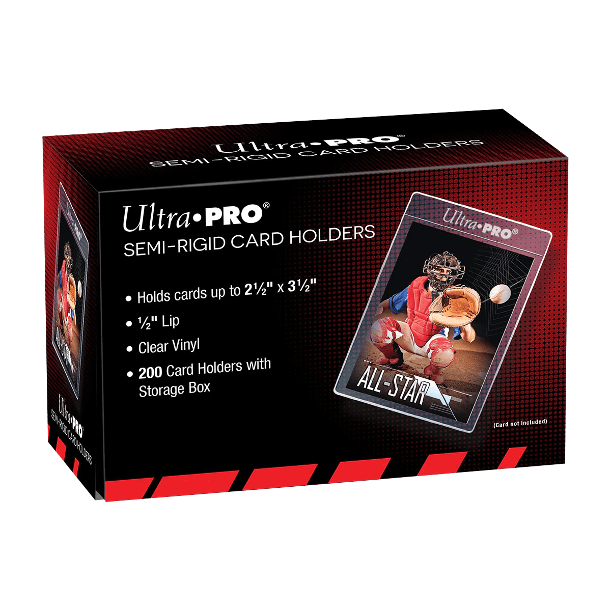 Ultra PRO - Semi - Rigid Card Holders - 2 - 1/2" x 3 - 1/2" (Box of 200) Ultra PRO 074427430009