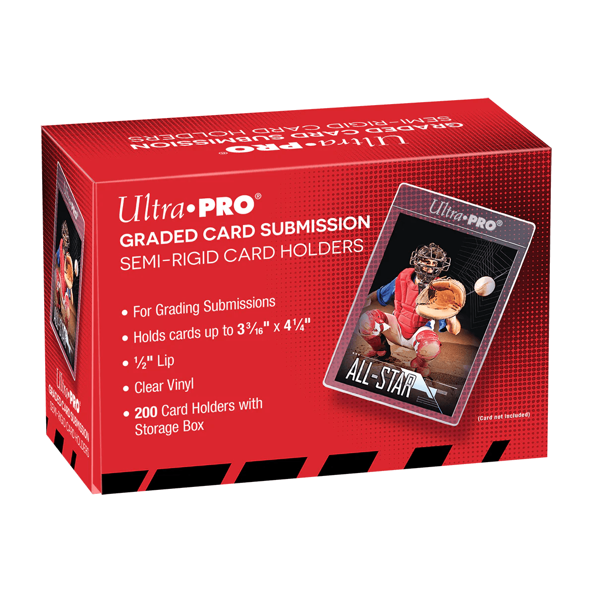 Ultra PRO - Semi - Rigid Tall Card Holders - 3 - 3/16" x 4 - 1/4" (Box of 200) Ultra PRO 074427811501