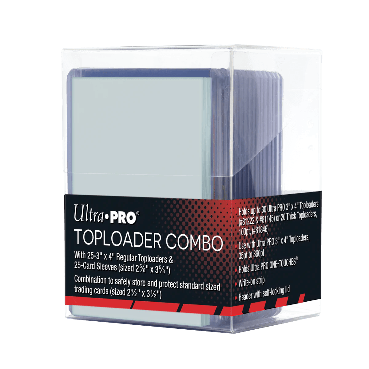 Ultra PRO - Toploader Combo - 35pt - Plastic box & toploaders/sleeves (Qty:25) Ultra PRO 074427152161