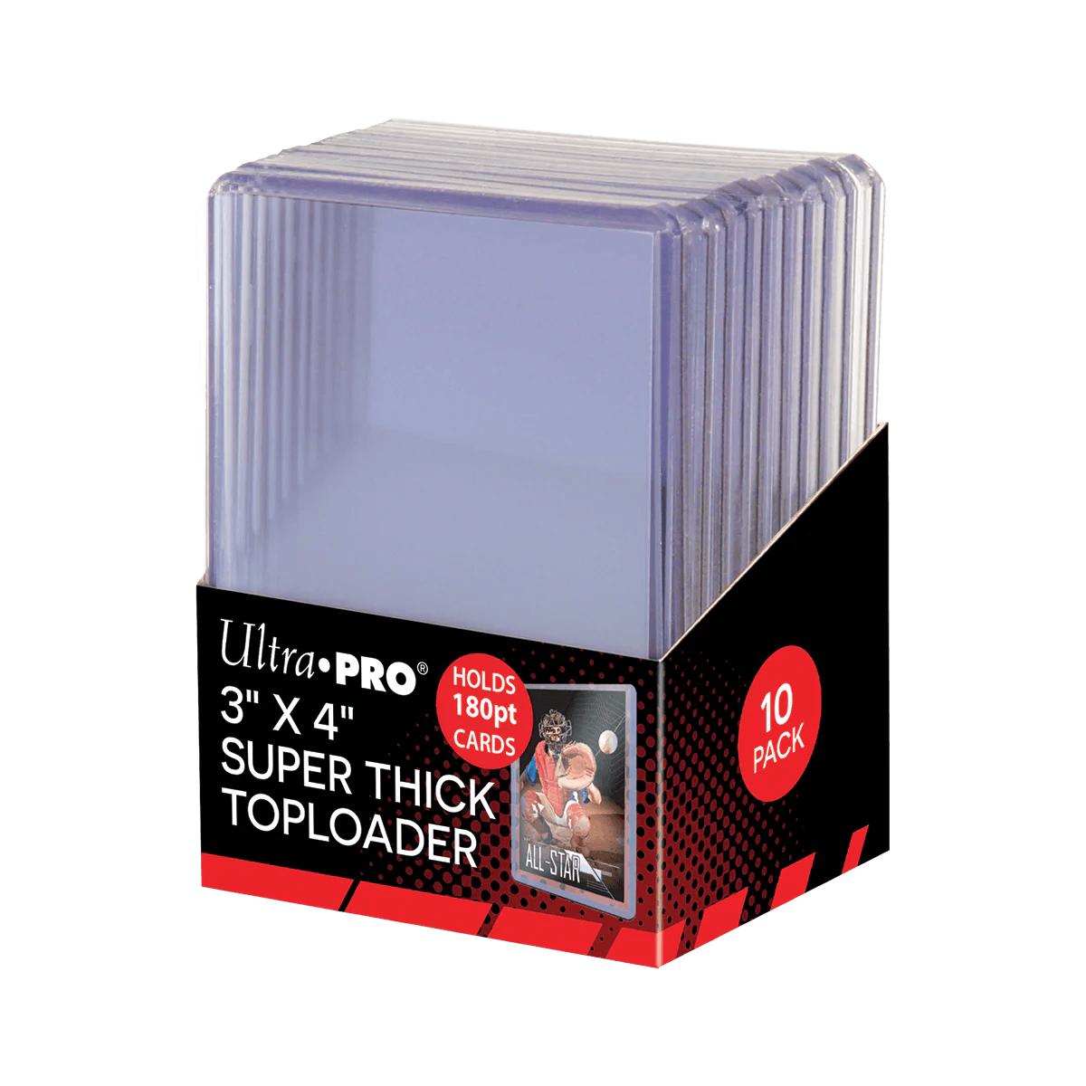 Ultra PRO - Toploader Pack - 180pt (10 toploaders per pack) Ultra PRO 074427823283