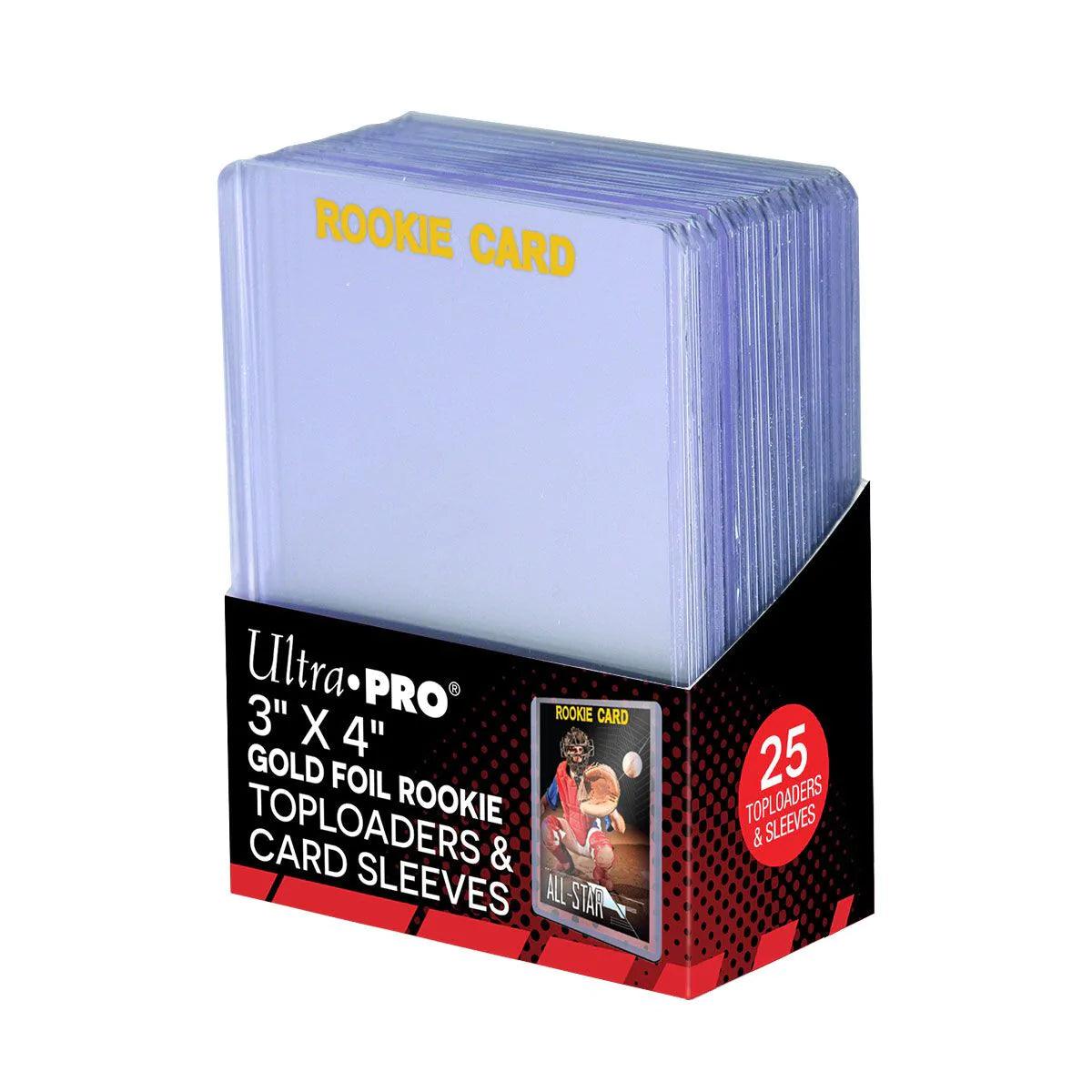 Ultra PRO - Toploader Pack - 35pt Regular Gold Foil Rookie (25 toploaders & 25 card sleeves per pack) Ultra PRO 074427152826