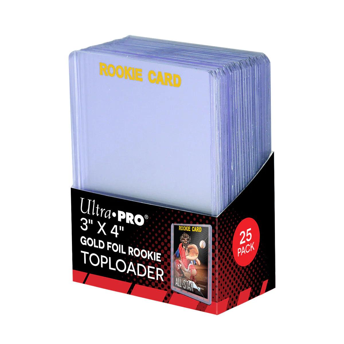 Ultra PRO - Toploader Pack - 35pt Regular Gold Foil Rookie (25 toploaders per pack) Ultra PRO 074427811808