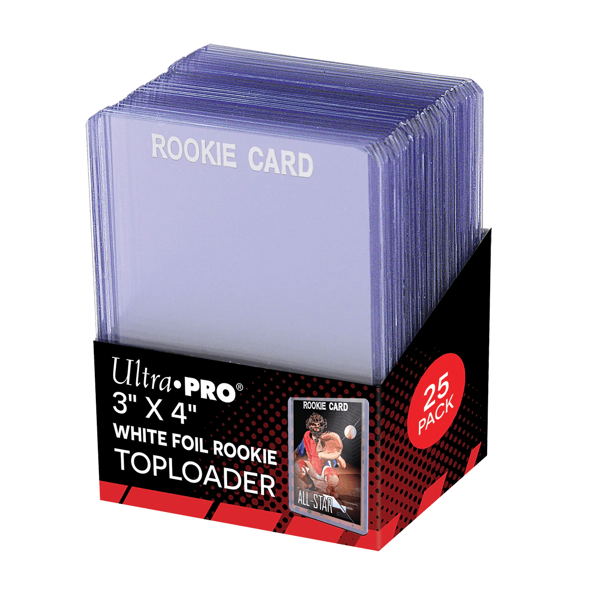 Ultra PRO - Toploader Pack - 35pt Regular White Foil Rookie (25 toploaders per pack) Ultra PRO 074427813567