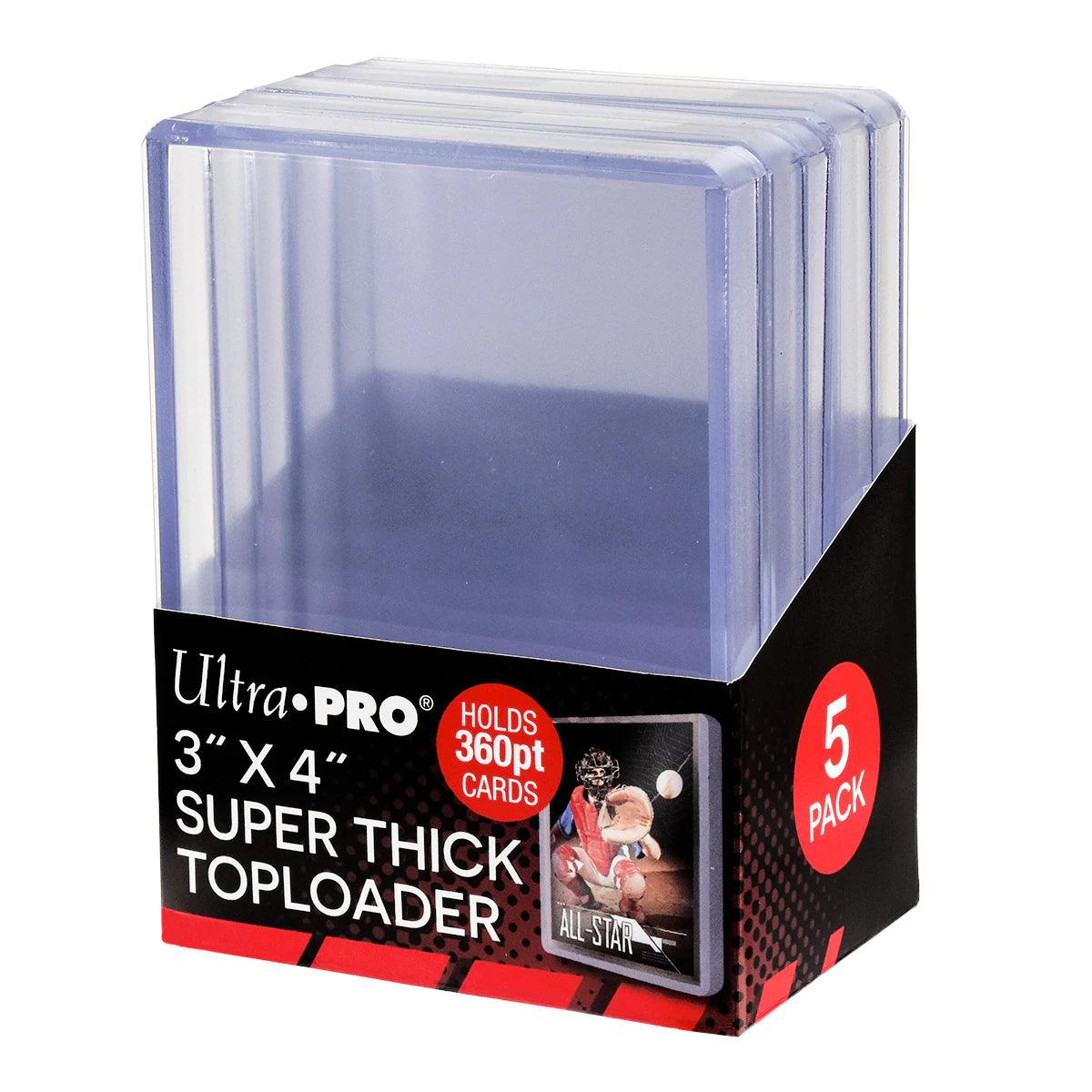 Ultra PRO - Toploader Pack - 360pt (5 toploaders per pack) Ultra PRO 074427852399