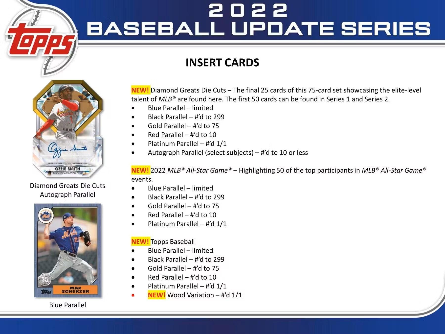 Baseball - 2022 - Topps Update Series - Hobby Pack (14 Cards) - Hobby Champion Inc