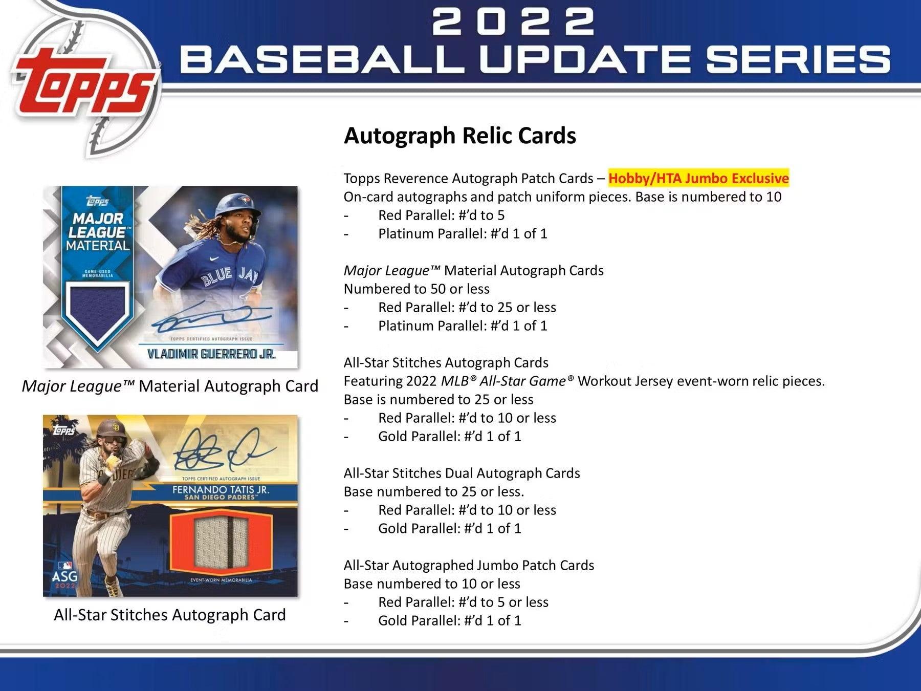 Baseball - 2022 - Topps Update Series - Hobby Pack (14 Cards) - Hobby Champion Inc