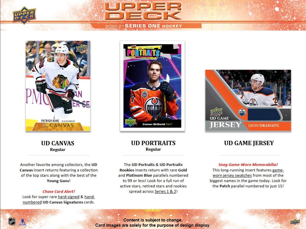 Hockey - 2020/21 - Upper Deck Series 1 - Hobby Pack (8 Cards) - Hobby Champion Inc
