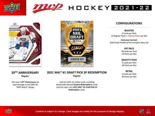 Hockey - 2021/22 - Upper Deck MVP - Retail Box (36 packs) - Hobby Champion Inc