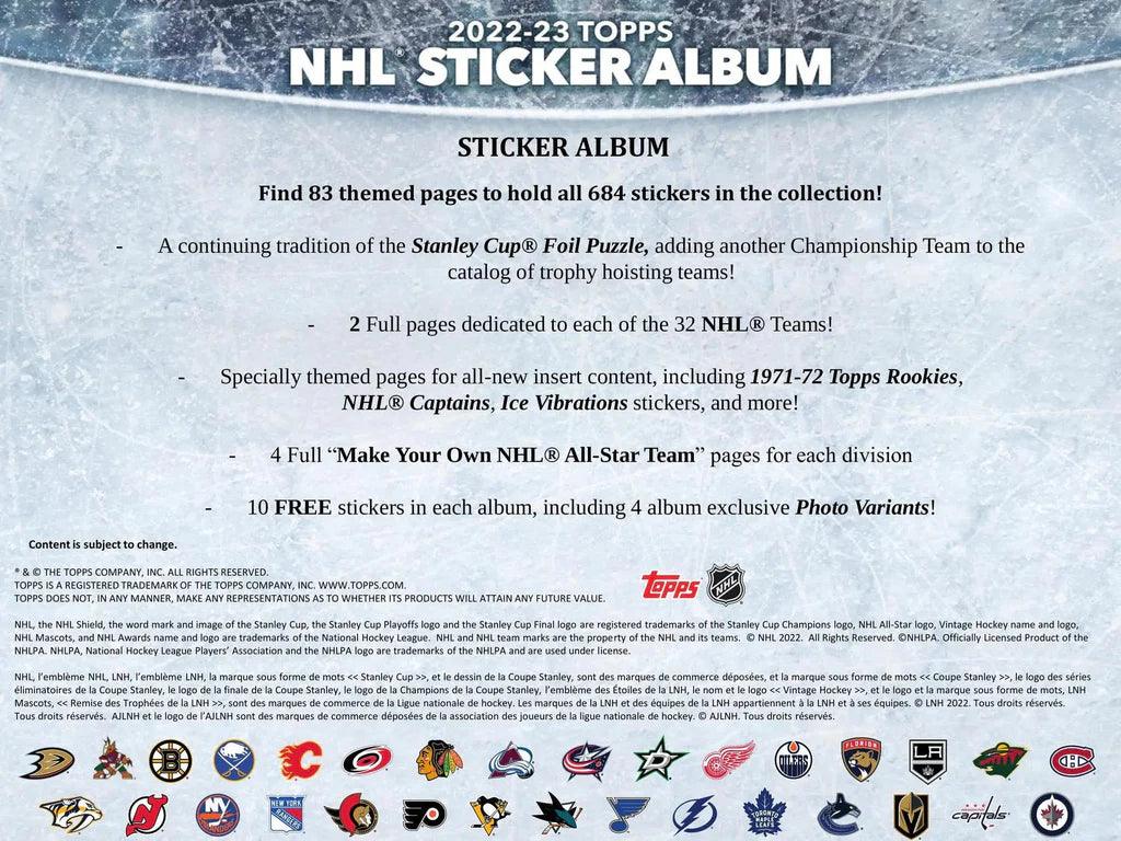 Hockey - 2022/23 - Topps - NHL Sticker Box (50 Packs) - Hobby Champion Inc