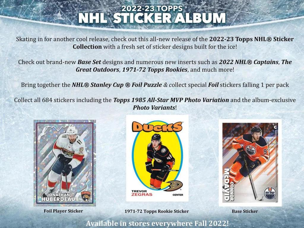 Hockey - 2022/23 - Topps - NHL Sticker Pack (5 Stickers) - Hobby Champion Inc