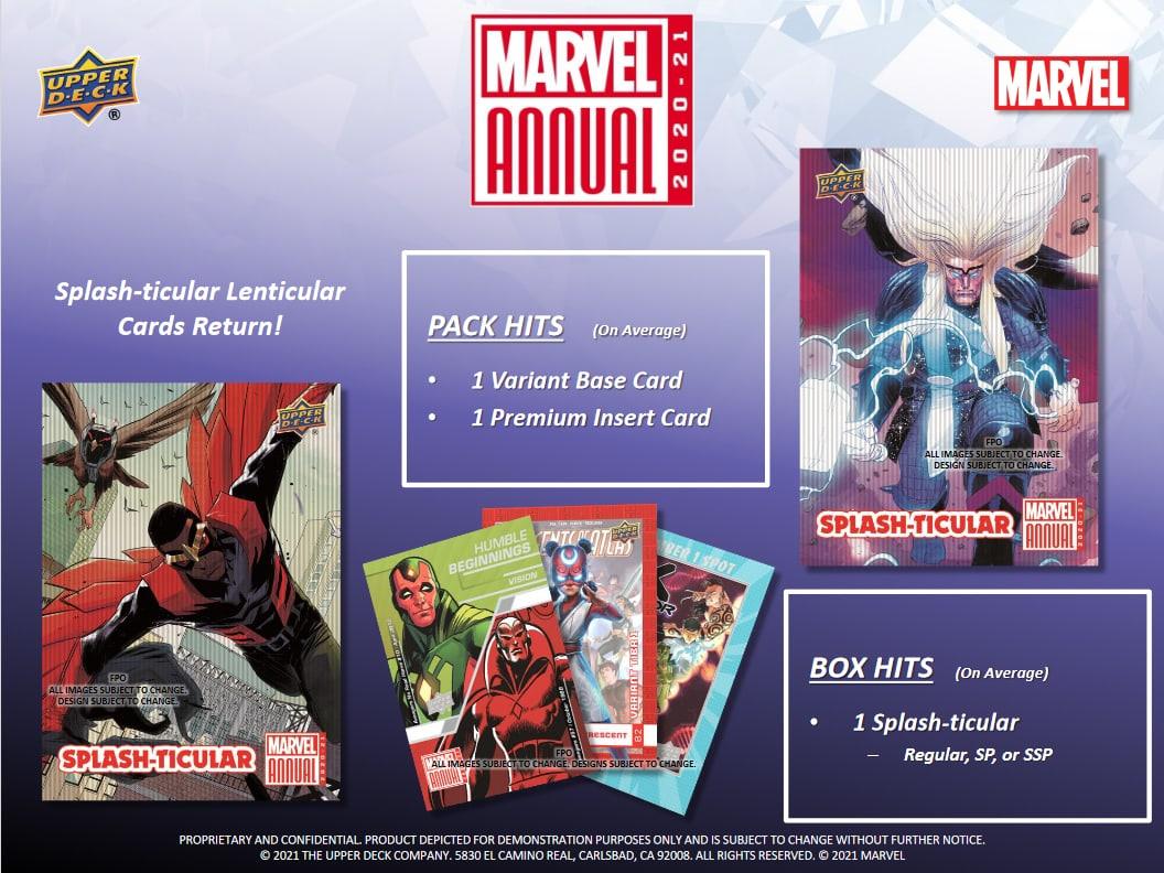 Marvel - 2020/21 Upper Deck - Marvel Annual - Hobby Pack (5 Cards) - Hobby Champion Inc