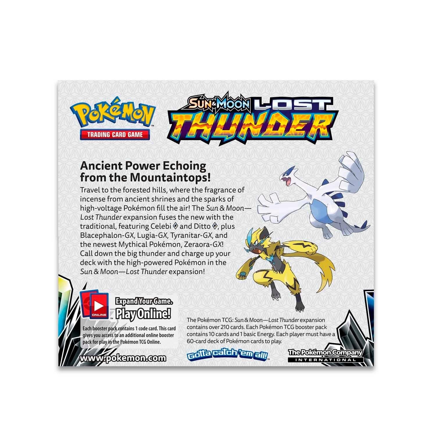 Pokemon Booster Box (36 Packs) - Sun & Moon - Lost Thunder - Hobby Champion Inc