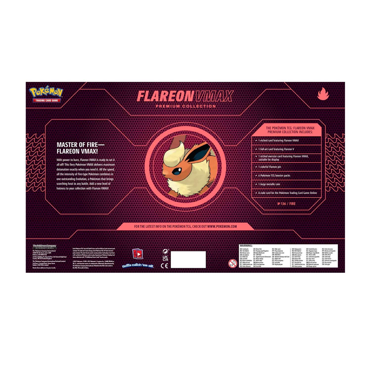 Pokemon Box - Premium Collection - Flareon VMAX - Hobby Champion Inc