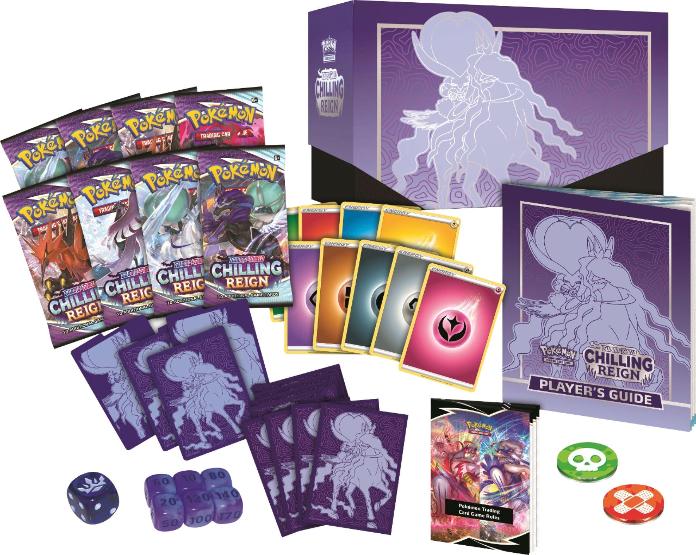 Pokemon Elite Trainer Box (ETB) - Sword & Shield - Chilling Reign (Shadow Rider Calyrex on Cover) - Hobby Champion Inc