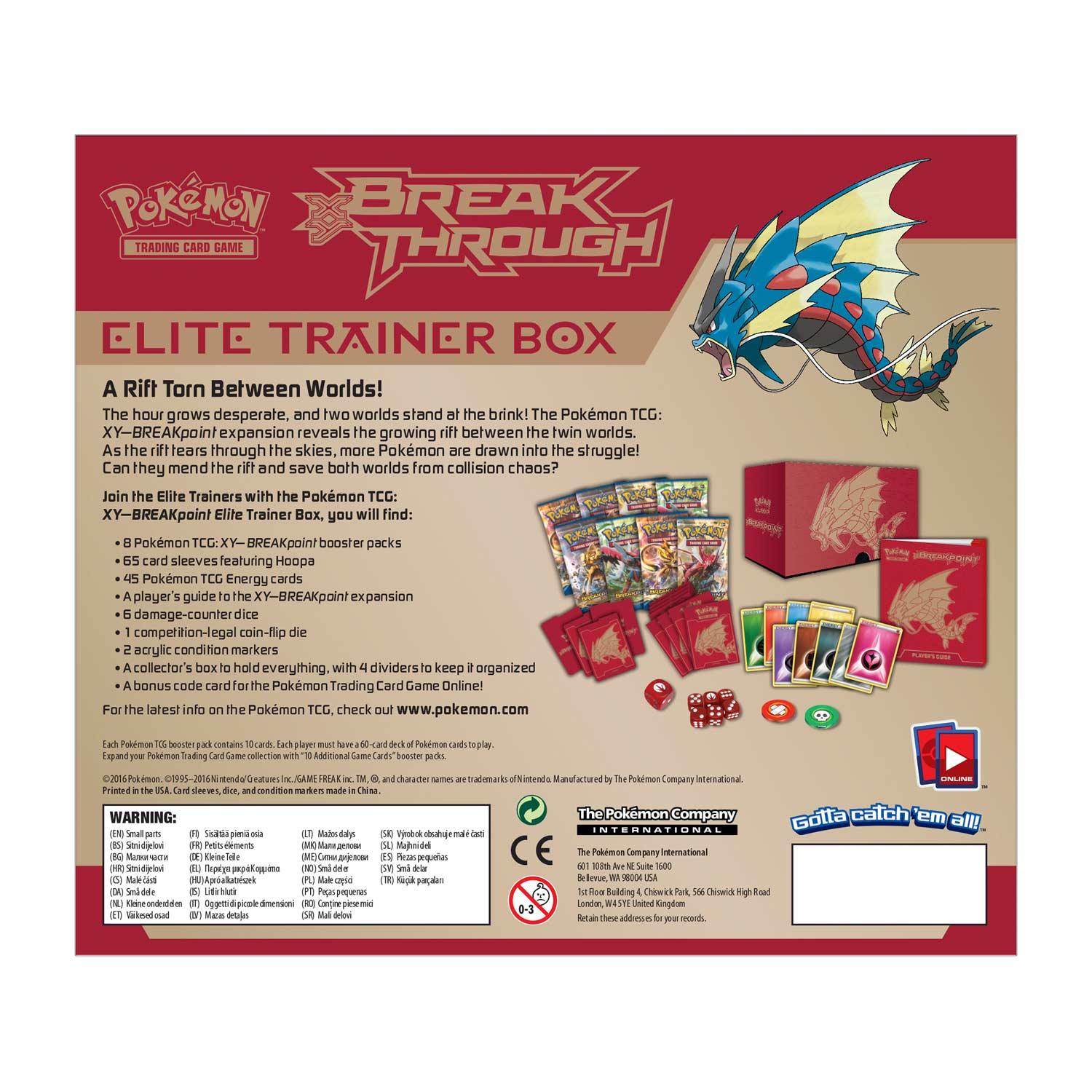 Pokemon Elite Trainer Box (ETB) - XY - BREAKpoint (Mega Gyarados on Cover) - Hobby Champion Inc
