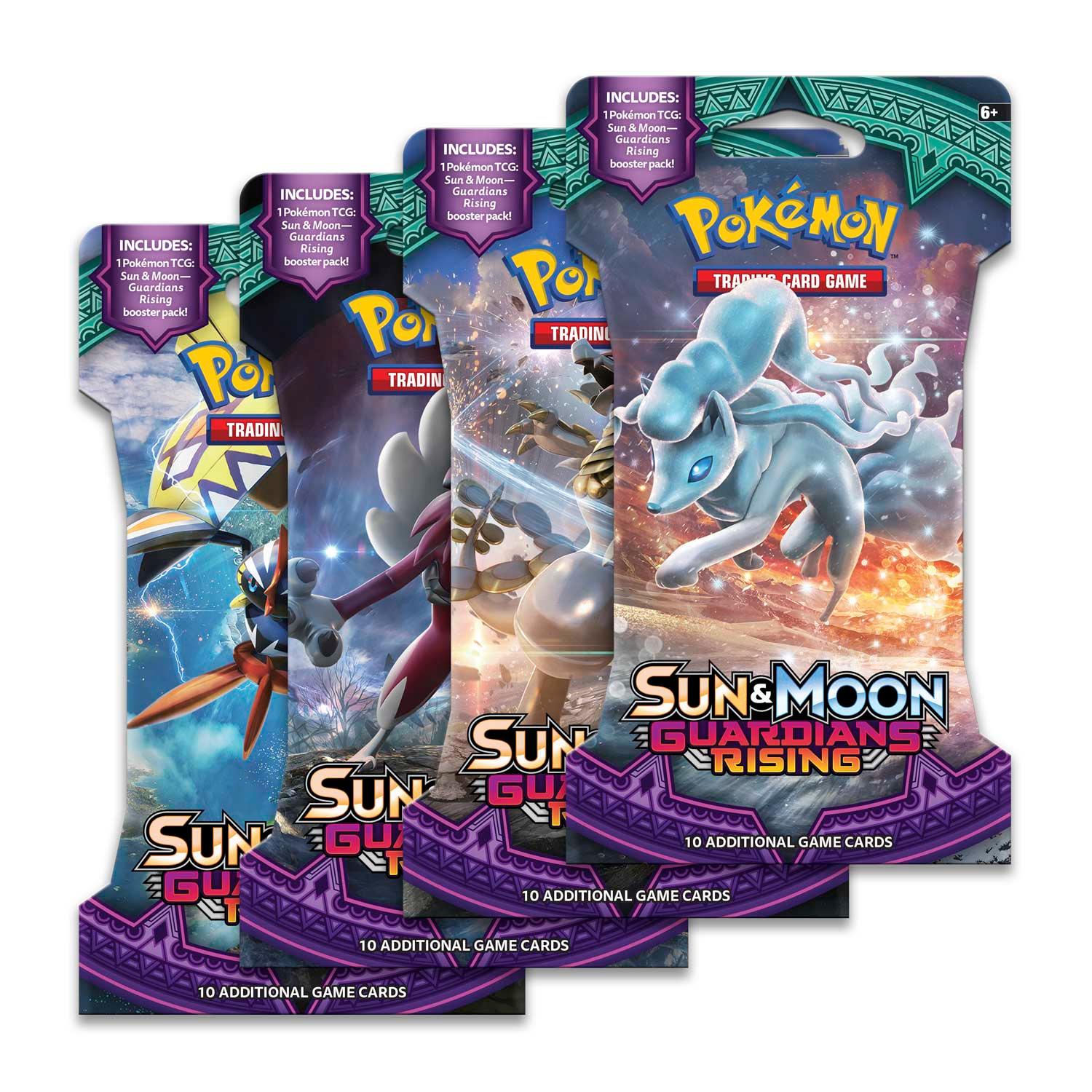 Pokemon Sleeved Booster Pack (10 Cards) - Sun & Moon - Guardians Rising - Hobby Champion Inc